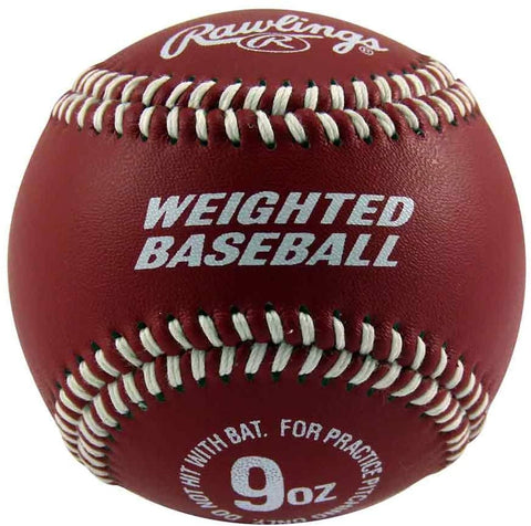 Rawlings  Weighted Baseball Red  Weightbb  9Oz
