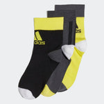 Adidas Lk Ankle Sock 3PP Grey/Black/Yellow FN0993