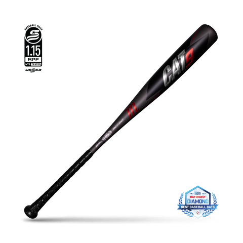 Marucci Cat 9 -10 Aluminum Baseball Bat Black MSBC910