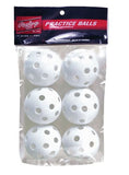 Rawlings Training Wiffle Balls 6 Pack Plbb-W6