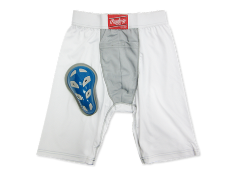 Rawlings Adult Compression Shorts W/Cup Blue