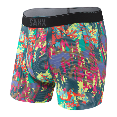 Saxx Mens Quest Boxer Brief Fly Green Vivid Forest SXBB70F